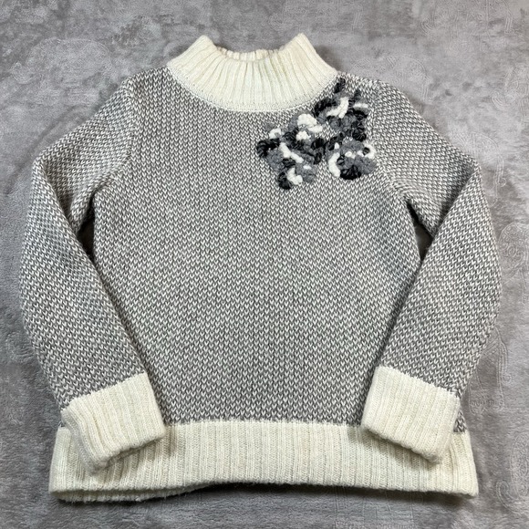 Appleseed's Sweaters - Appleseeds Mohair Wool Sweater Women Pet SM Knitted vintage Grandma Cottage Core